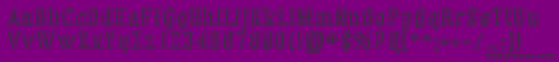 CovingtonShadow Font – Black Fonts on Purple Background