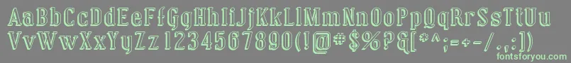 CovingtonShadow Font – Green Fonts on Gray Background