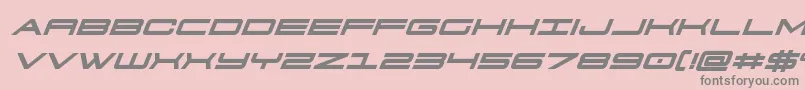911porschav3boldital Font – Gray Fonts on Pink Background