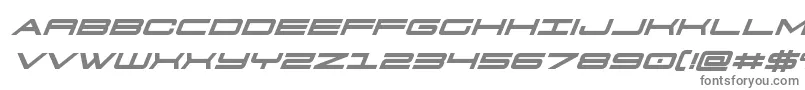 911porschav3boldital Font – Gray Fonts on White Background