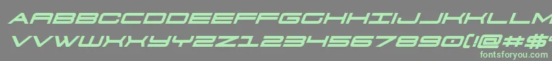 911porschav3boldital Font – Green Fonts on Gray Background