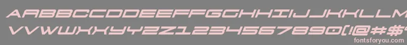911porschav3boldital Font – Pink Fonts on Gray Background