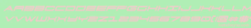 911porschav3boldital Font – Pink Fonts on Green Background