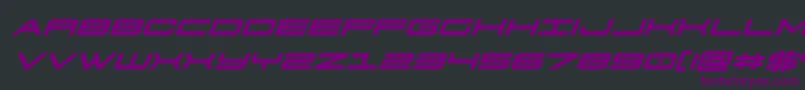 911porschav3boldital Font – Purple Fonts on Black Background
