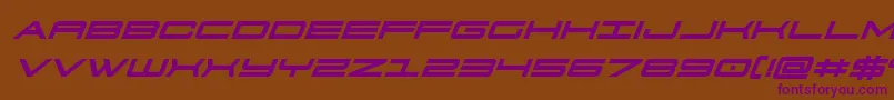 911porschav3boldital Font – Purple Fonts on Brown Background