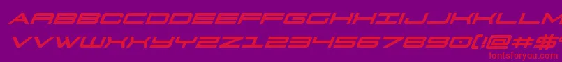 911porschav3boldital-fontti – punaiset fontit violetilla taustalla