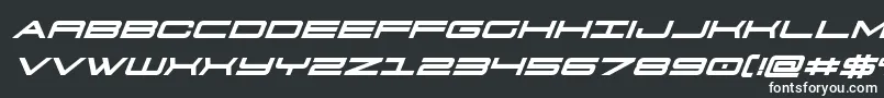911porschav3boldital Font – White Fonts on Black Background
