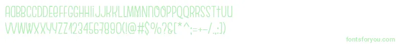 EscalopeCrustOne Font – Green Fonts on White Background