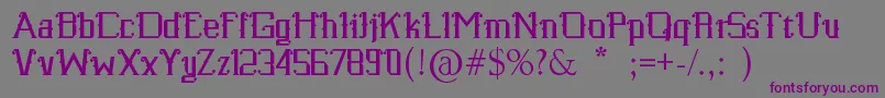 Шрифт SenzanaFont – фиолетовые шрифты на сером фоне