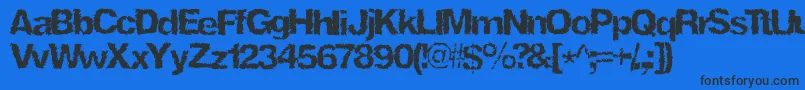 Ninjaturtle Font – Black Fonts on Blue Background