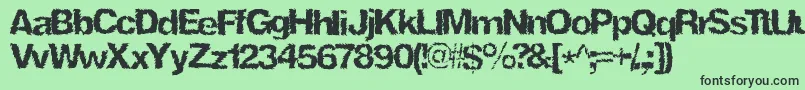 Ninjaturtle Font – Black Fonts on Green Background