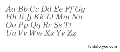 LinoLetterLtItalic-fontti