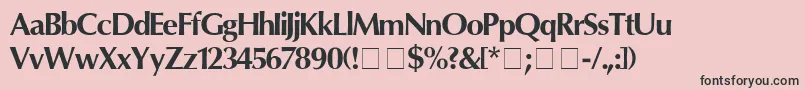 More about OpartMedium Font OpartMedium Font – Black Fonts on Pink Background