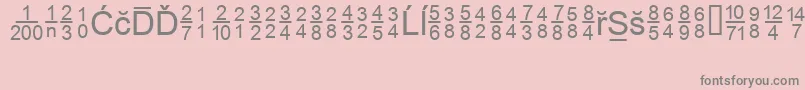 MsReference2 Font – Gray Fonts on Pink Background