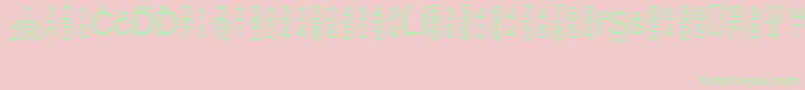 MsReference2 Font – Green Fonts on Pink Background