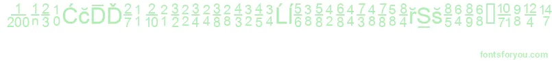 MsReference2 Font – Green Fonts on White Background