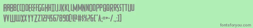 Watchtowerdrop Font – Gray Fonts on Green Background