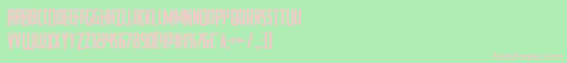 Watchtowerdrop Font – Pink Fonts on Green Background