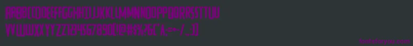 Шрифт Watchtowerdrop – фиолетовые шрифты на чёрном фоне