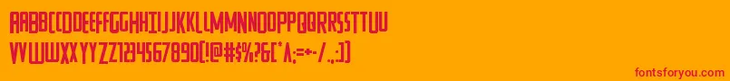 Watchtowerdrop Font – Red Fonts on Orange Background