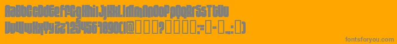 10.12fen-Schriftart – Graue Schriften auf orangefarbenem Hintergrund