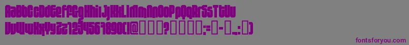 フォント10.12fen – 紫色のフォント、灰色の背景
