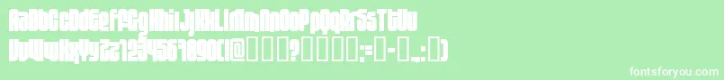 10.12fen Font – White Fonts on Green Background