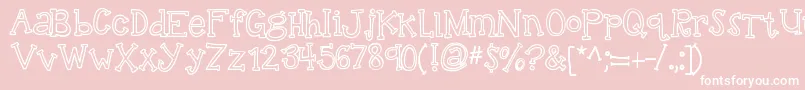 Kbtalkingloudly Font – White Fonts on Pink Background