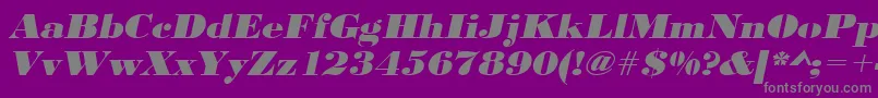 UrwbodonidextbolextwidOblique Font – Gray Fonts on Purple Background