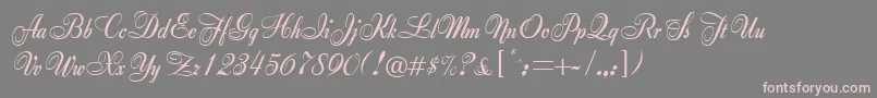 Anette Font – Pink Fonts on Gray Background