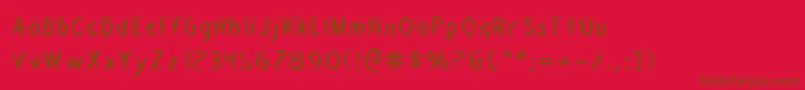 Draftingboarde Font – Brown Fonts on Red Background