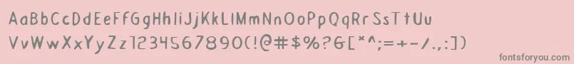 Шрифт Draftingboarde – серые шрифты на розовом фоне