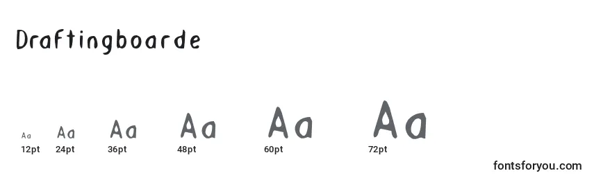 Draftingboarde Font Sizes
