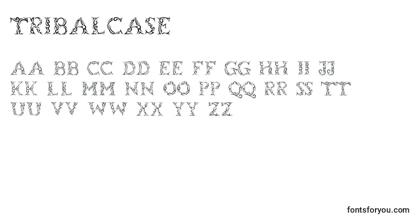 Schriftart Tribalcase – Alphabet, Zahlen, spezielle Symbole