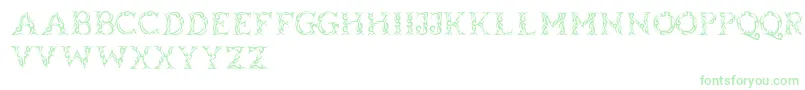 Tribalcase Font – Green Fonts on White Background