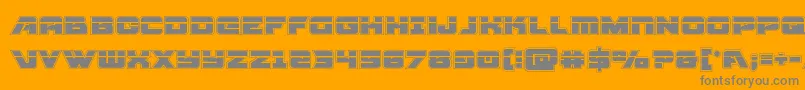 Aircruiseracadlaser Font – Gray Fonts on Orange Background