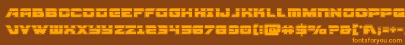 Aircruiseracadlaser Font – Orange Fonts on Brown Background