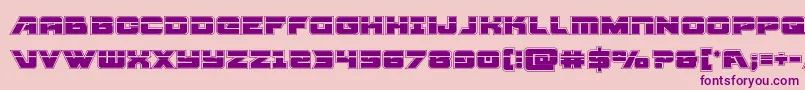 Aircruiseracadlaser Font – Purple Fonts on Pink Background