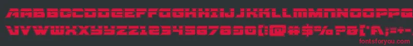 Aircruiseracadlaser Font – Red Fonts on Black Background