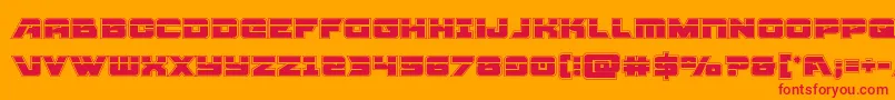 Aircruiseracadlaser Font – Red Fonts on Orange Background