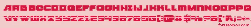 Aircruiseracadlaser Font – Red Fonts on Pink Background