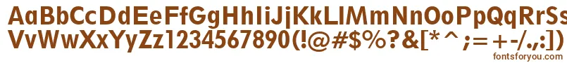 Geometric212HeavyCondensedBt-Schriftart – Braune Schriften auf weißem Hintergrund