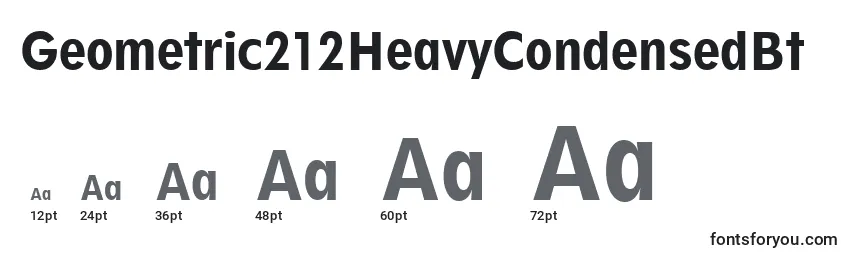 Geometric212HeavyCondensedBt Font Sizes