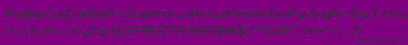 フォントSpacebit – 紫の背景に黒い文字