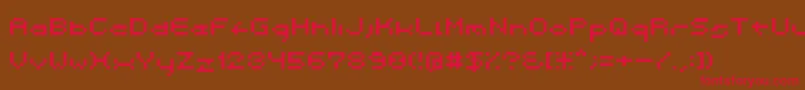 Spacebit Font – Red Fonts on Brown Background