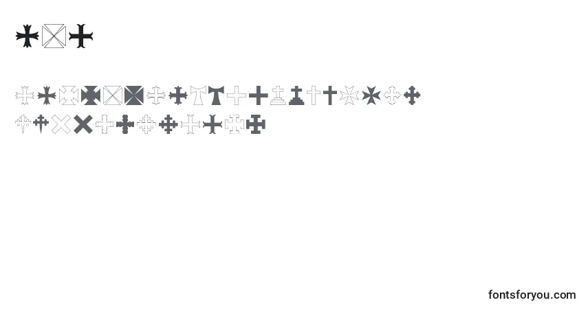 RtaCrossフォント–アルファベット、数字、特殊文字