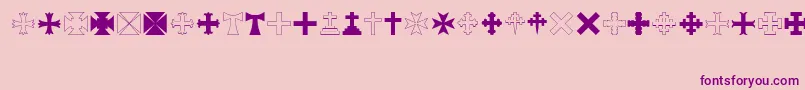 More about RtaCross Font RtaCross Font – Purple Fonts on Pink Background