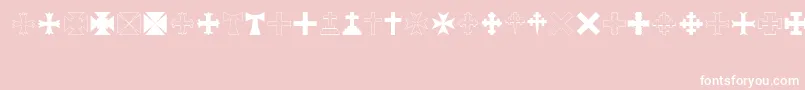 RtaCross Font – White Fonts on Pink Background