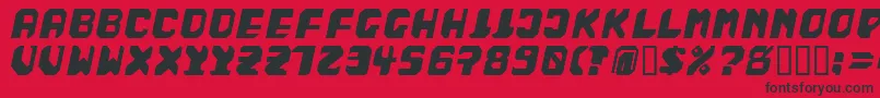 BadFag Font – Black Fonts on Red Background