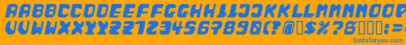 BadFag Font – Blue Fonts on Orange Background